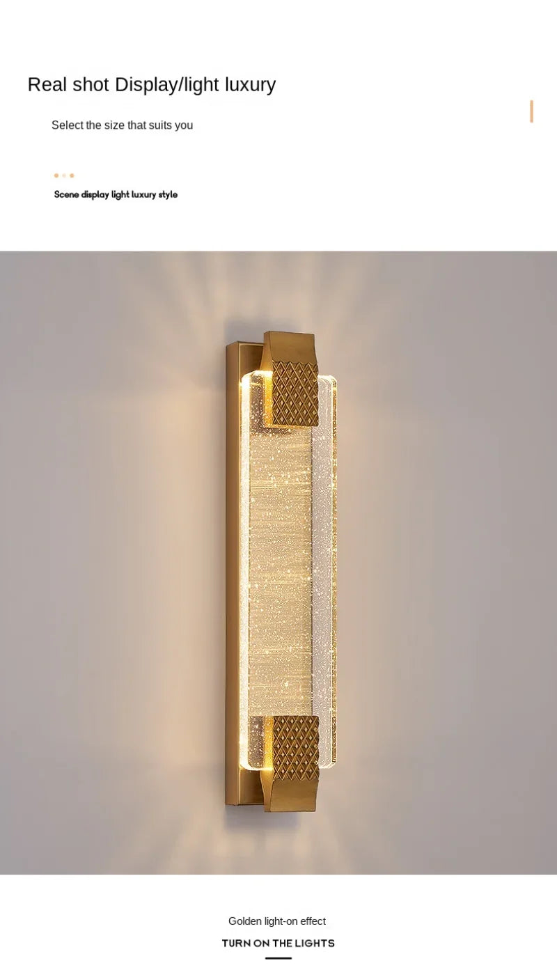LuxeGlow Crystal Wall Sconce