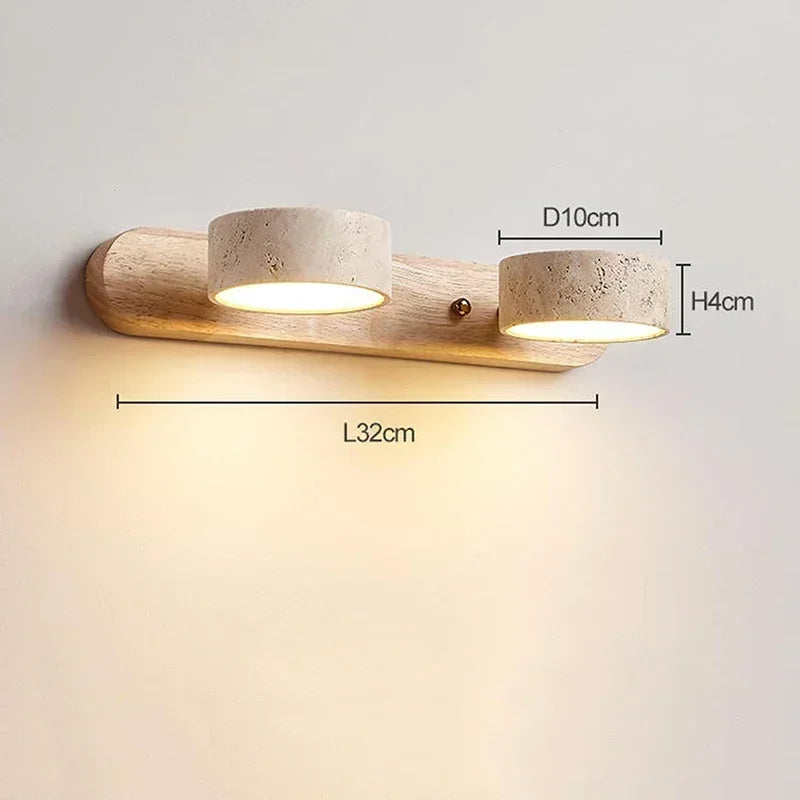 Travertine Wabi-Sabi LED Wall Light