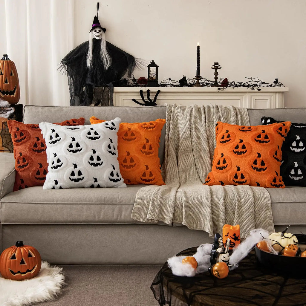 Pumpkin Halloween Throw Pillow Covers