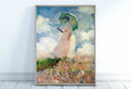 Impressionist Garden Landscape Canvas Print