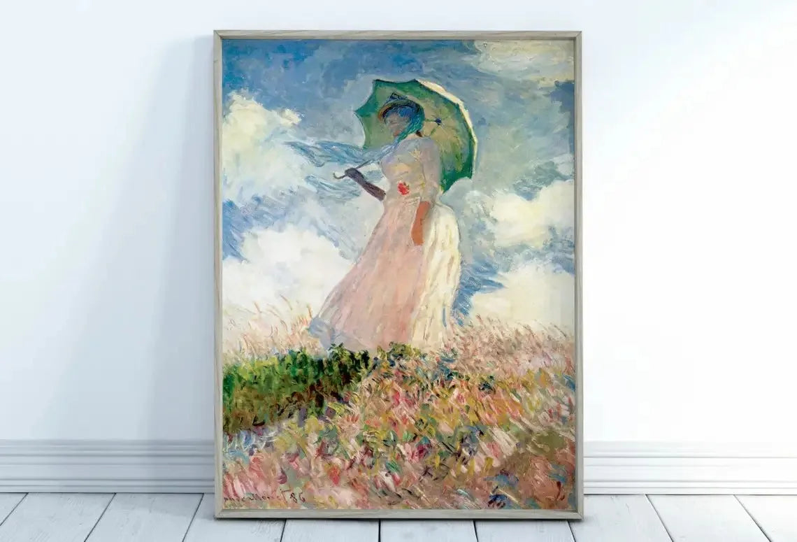Impressionist Garden Landscape Canvas Print