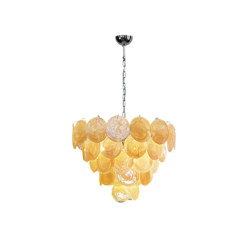 Dimmable Glass-Piece LED Chandelier