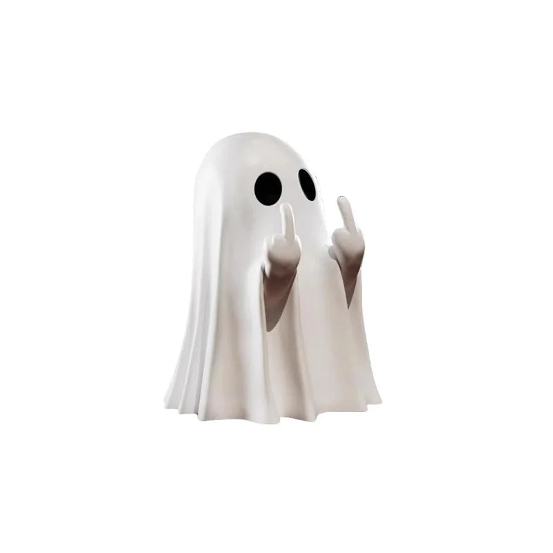 Cheeky Ghost Middle Finger Figurine