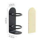 Traceless Wall-Mounted Electric Toothbrush Holder Punch-free Razor Circular Holders Storage Shelf Bathroom Toothbrush Organizer