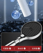 15CM Big Panel High Pressure Shower Head With Filter 3 Modes Large Flow Spray Nozzle Rainfall Shower Faucet Bathroom Accessories