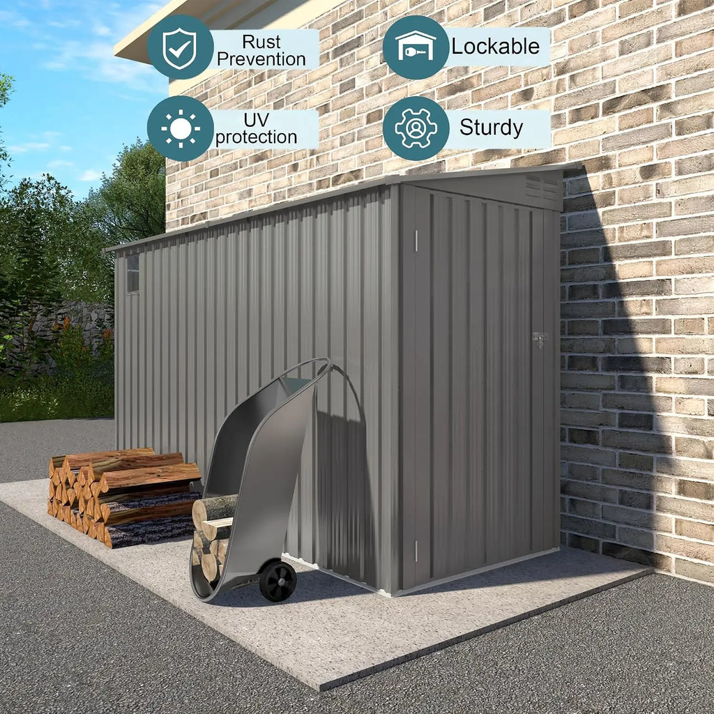 Outdoor Waterproof Metal Storage Shed