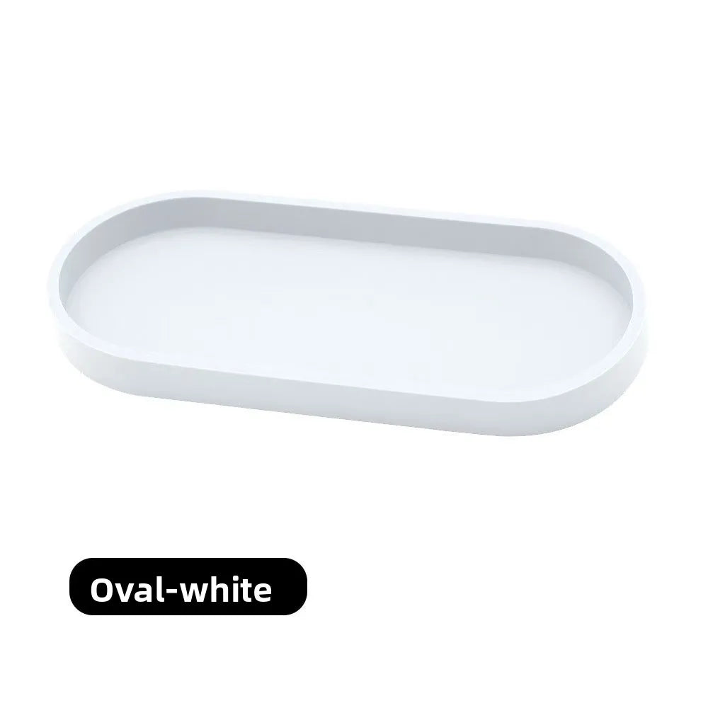 Silicone Wave-Edge Vanity Tray
