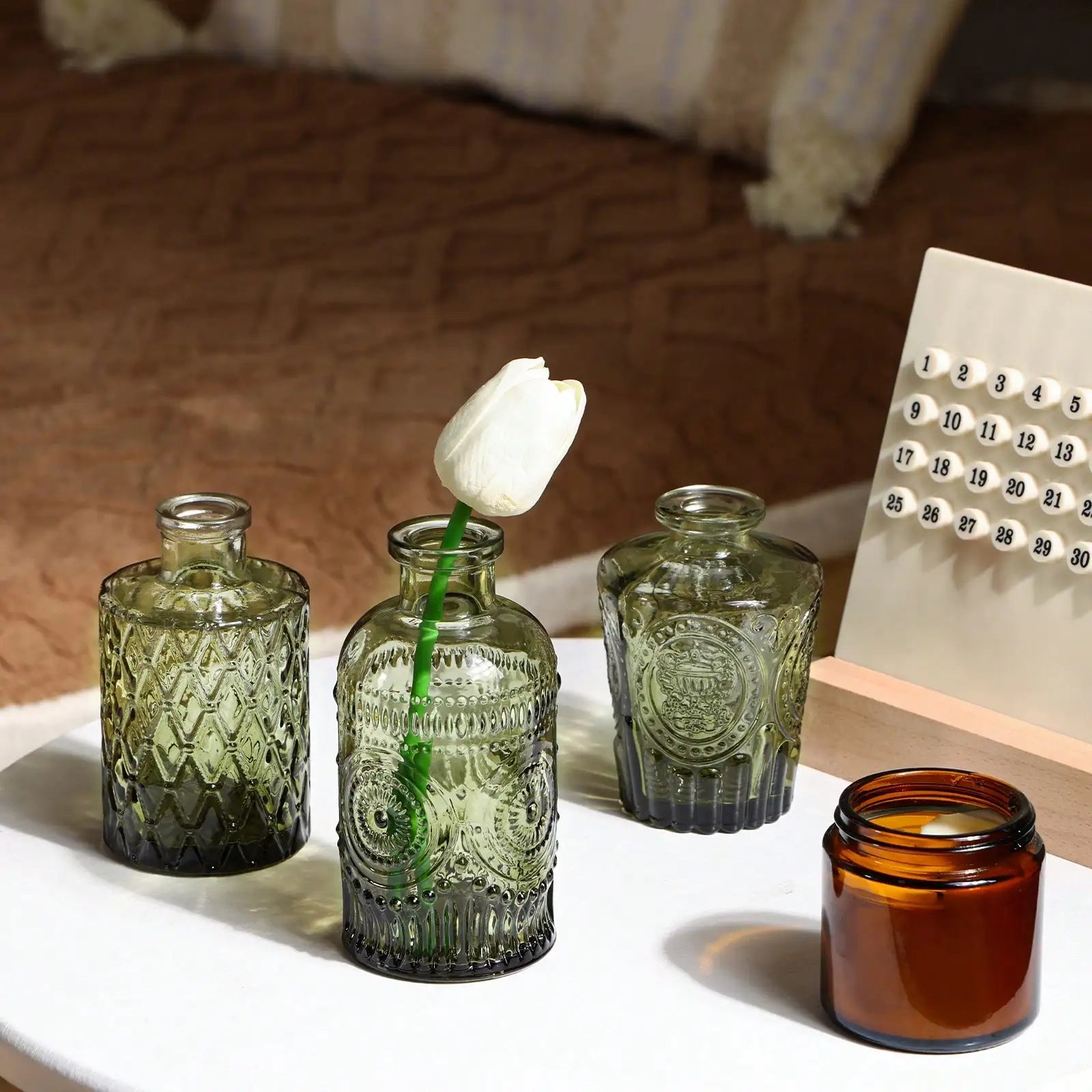 14-Piece Mini Glass Vase Set