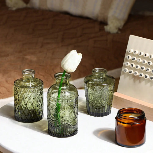 14-Piece Mini Glass Vase Set