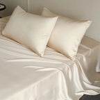 100% Silk Bed Sheet Set Luxury Mulberry Silk Bedding Sets Twin Full Double Queen King Size Fitted Sheet Flat Sheet Pillowcase