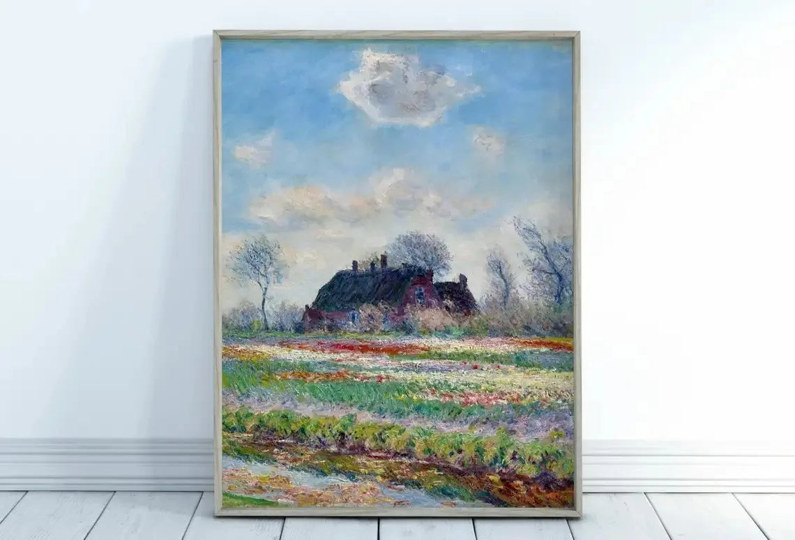 Impressionist Garden Landscape Canvas Print