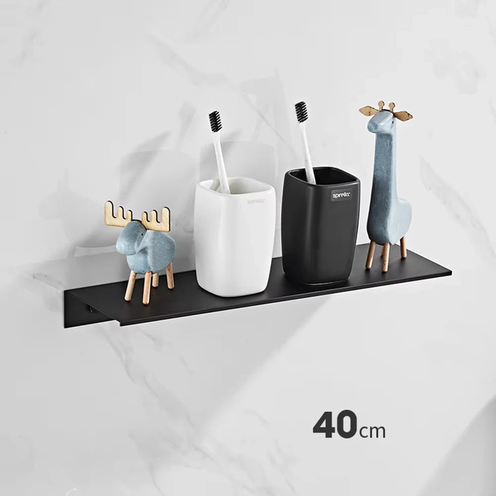Wall-Mounted Aluminum Bathroom Shelf