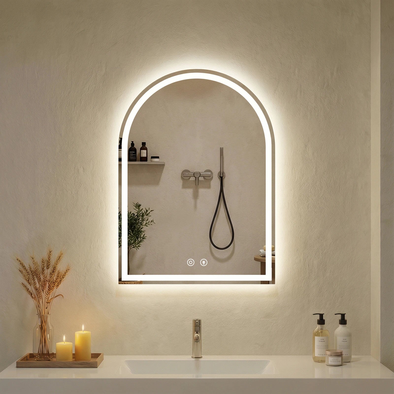 Arched LED Vanity Mirror