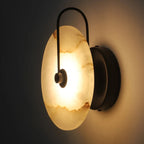 Circular Marble LED Wall Light