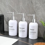 Refillable Shower Soap Bottles with Gold Pump, Shampoo and Conditioner Soap Dispenser for Bathroom Decor Upgrade