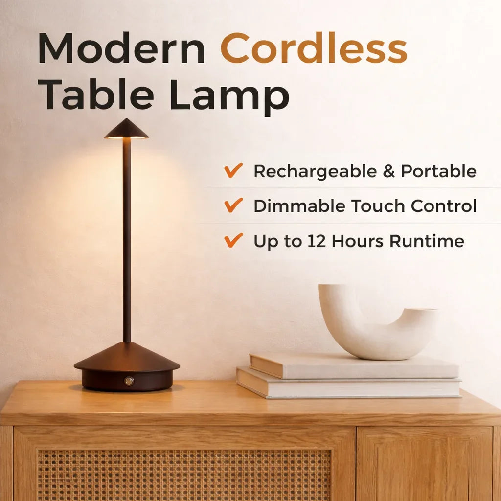 Wireless Rechargeable LED Table Lamp