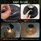 Boho Solar Waterproof Decorative Lantern