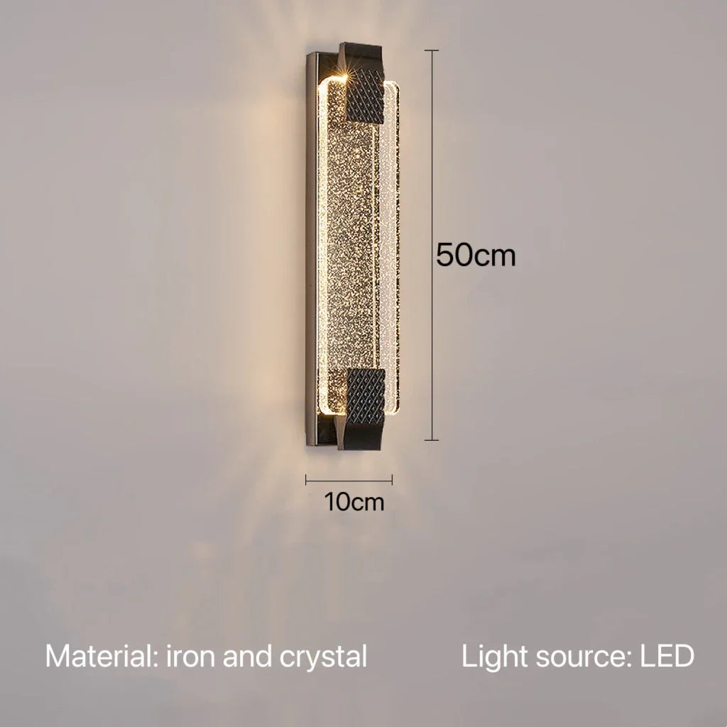 LuxeGlow Crystal Wall Sconce
