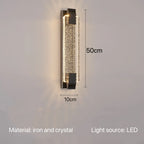 Bedside Crystal Wall Light