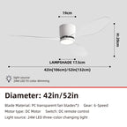 Restaurant Ceiling Fan with Light
