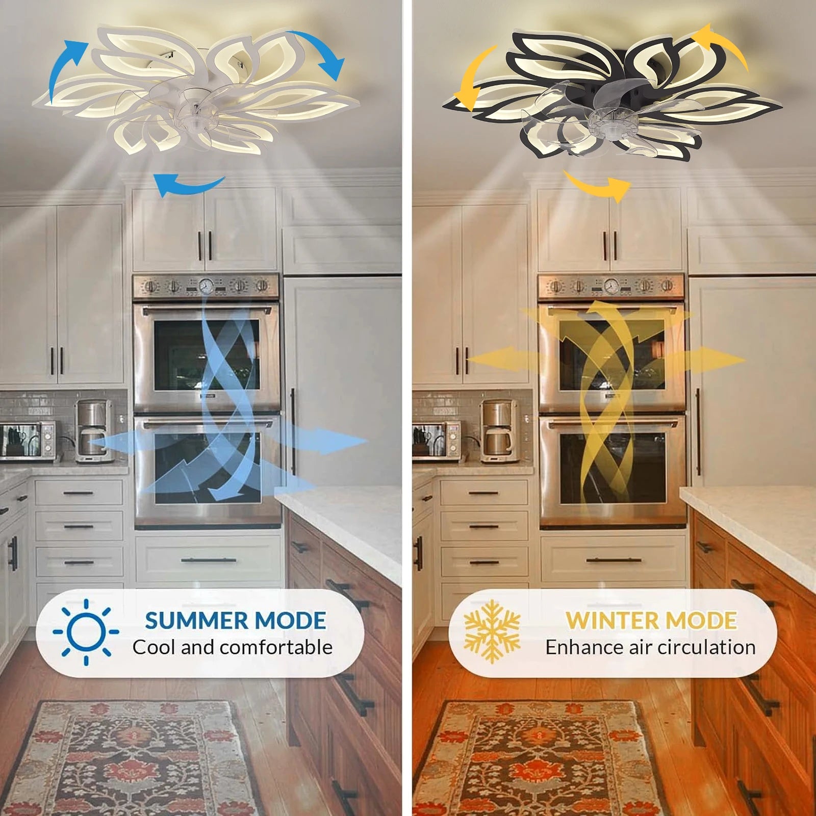 26-Inch Remote-Control Ceiling Fan with Light