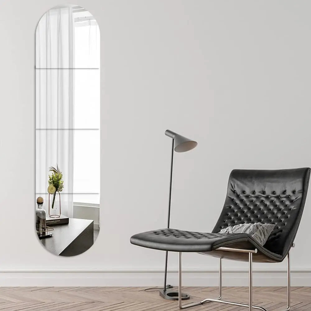 Glass Acrylic Arched Wall Mirror