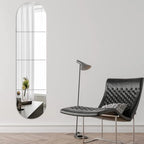 Glass Acrylic Arched Wall Mirror