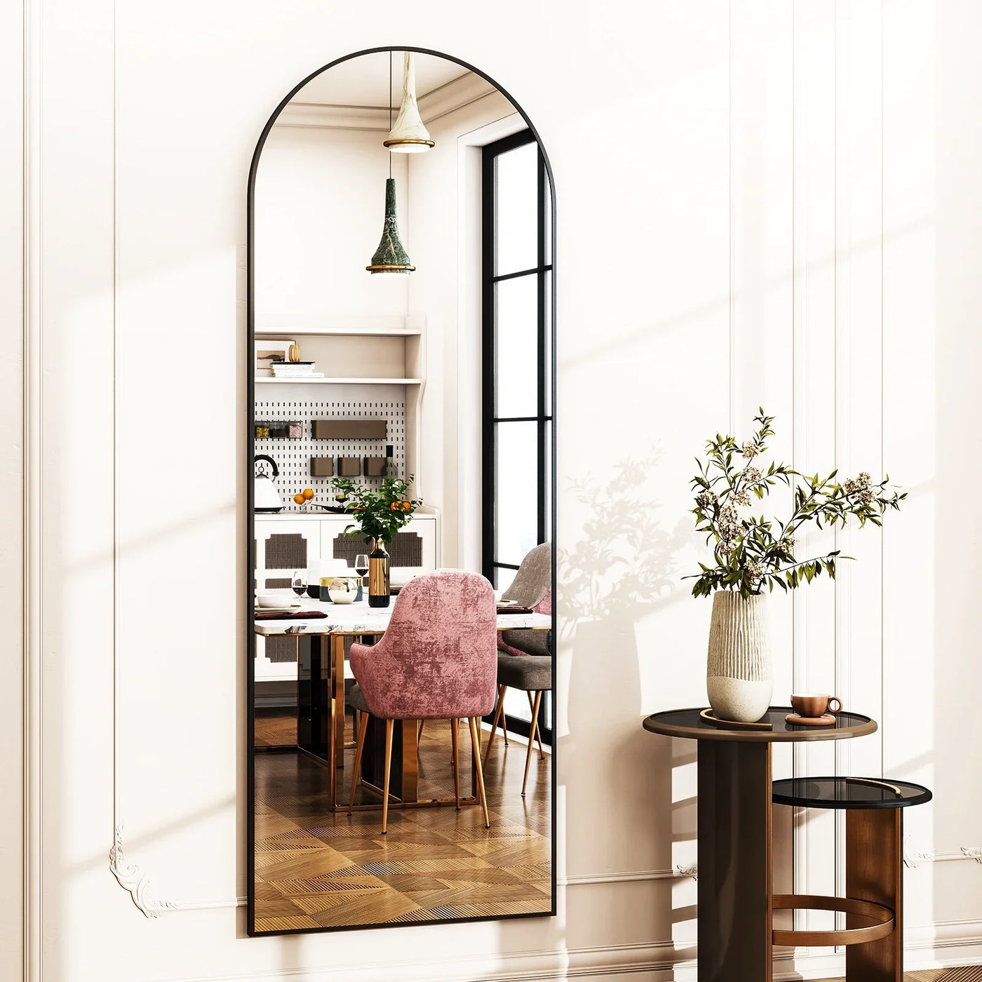 59x16 Arched Wall Mirror — detail view