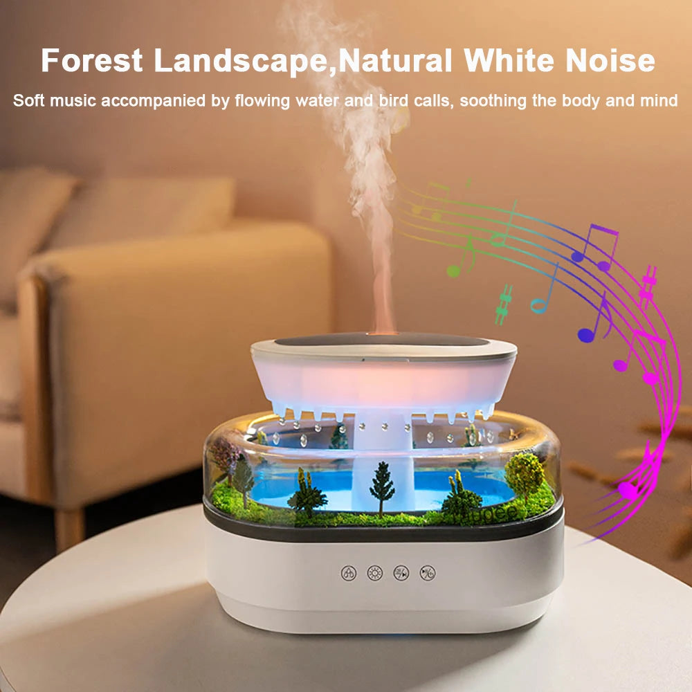 Color-Light Rain Cloud Aroma Diffuser