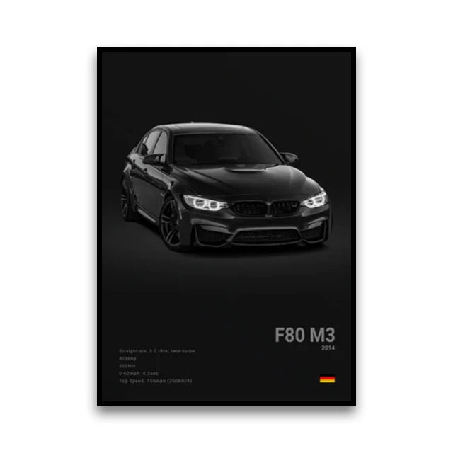 Classic Performance Car Canvas Print