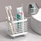 Toothbrush Holders for Bathroom Stainless Steel Electric Toothbrush Holder Wall Mounted Shower Toothbrush Toothpaste Holder