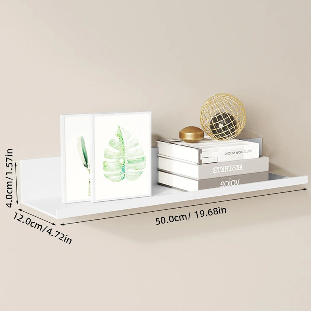 No-Drill Floating Bathroom Shelf