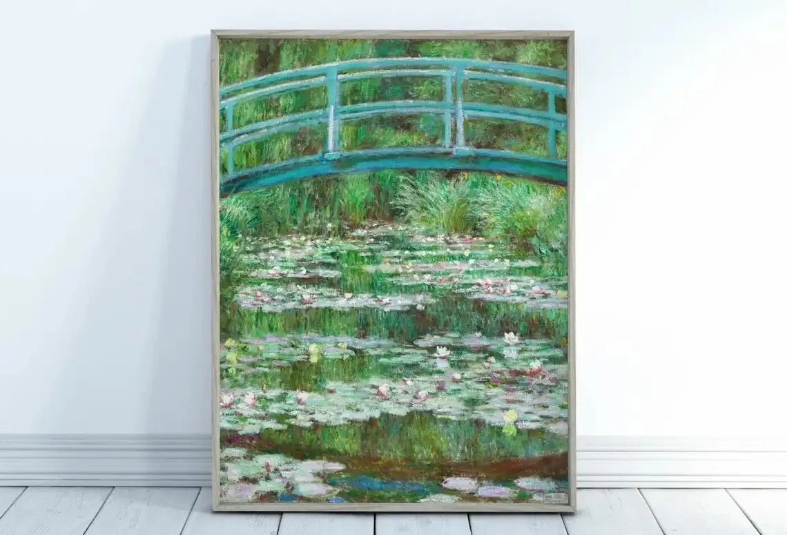 Impressionist Garden Landscape Canvas Print