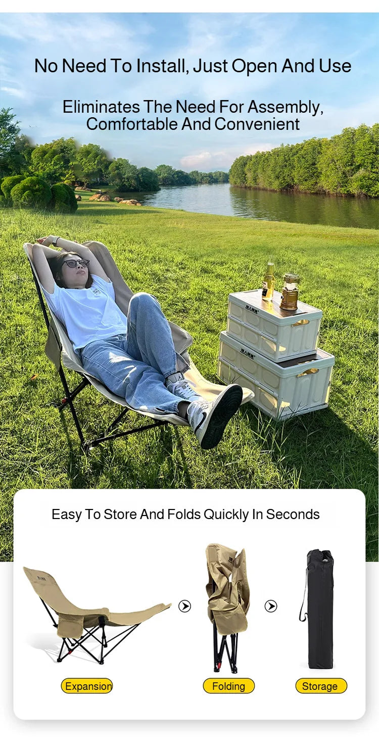Folding Recliner Chair with Leg Rest