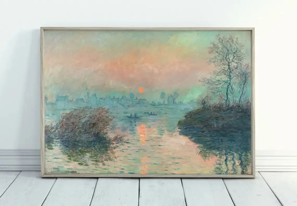 Impressionist Garden Landscape Canvas Print