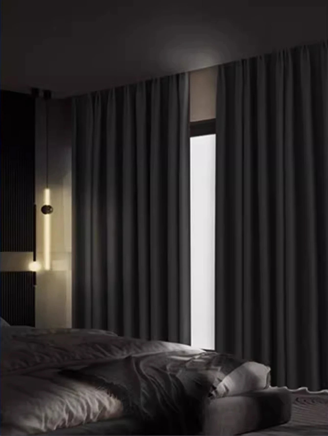 Blackout Curtains, Full Blackout, Bedroom, Heat Insulation, Sunscreen, New Hook-type Nordic Simple Living Room Sunshade Cloth