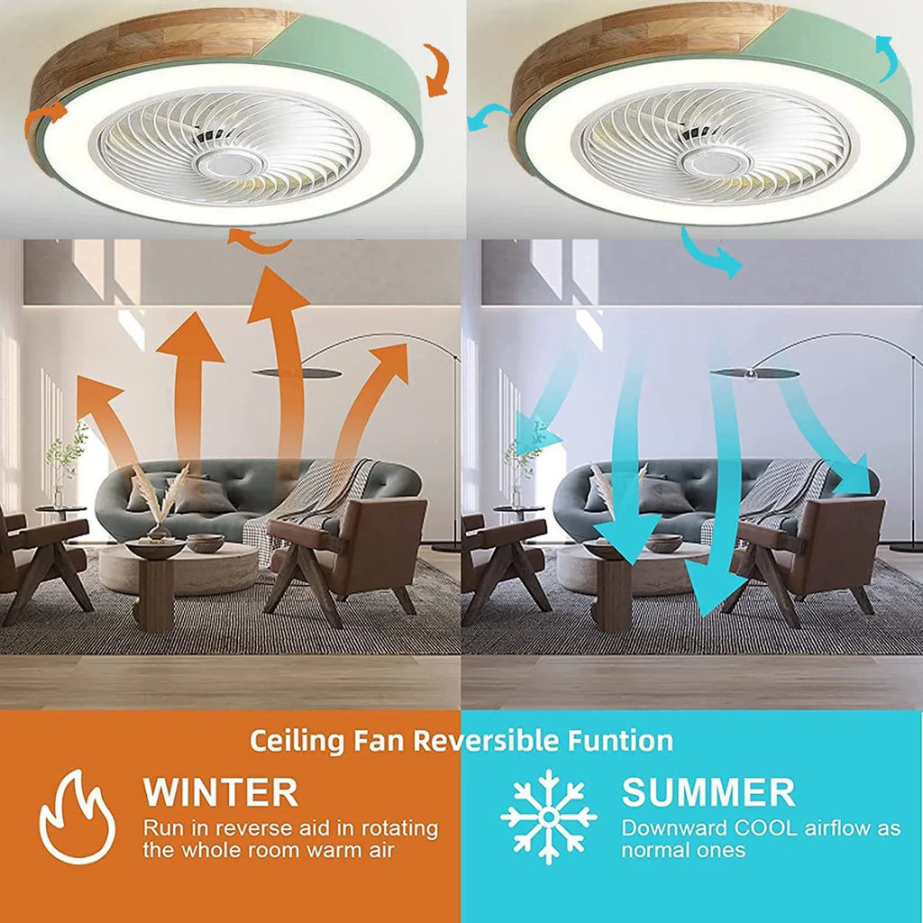 App Remote-Control Ceiling Fan with Light