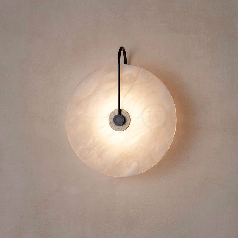 Circular Marble LED Wall Light