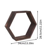 Hexagonal Floating Wall Shelves