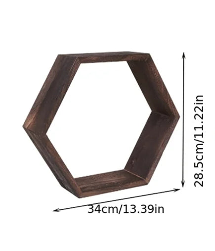 Hexagonal Floating Wall Shelves