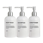 Refillable Shower Soap Bottles with Gold Pump, Shampoo and Conditioner Soap Dispenser for Bathroom Decor Upgrade