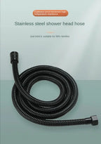 High Pressure Shower Head 5 Modes Adjustable Showerheads with Hose Water Saving One-Key Stop Spray Nozzle Bathroom Accessories