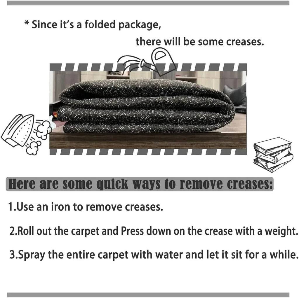 Striped Cat Waterproof Area Rug