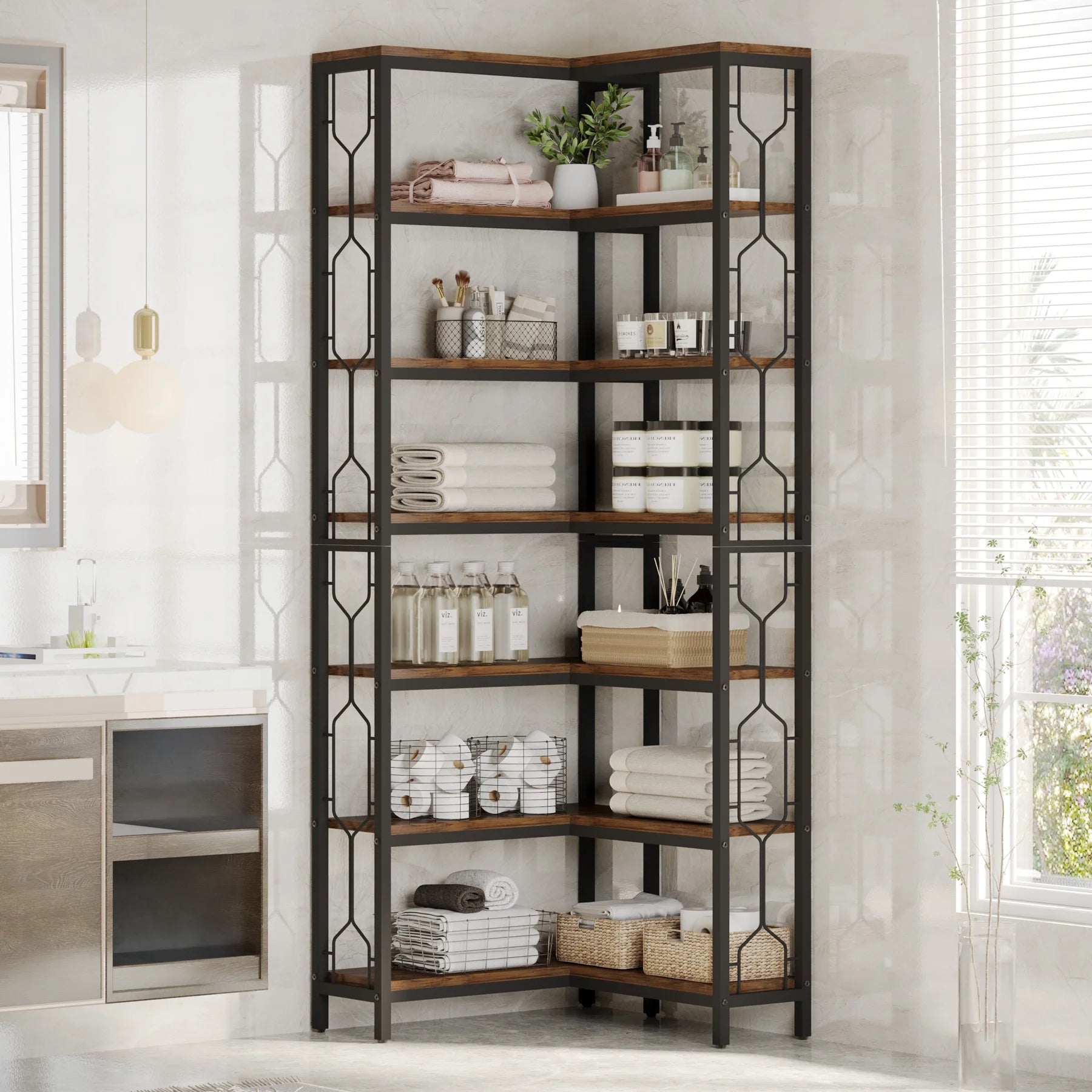 IronEdge 7-Tier Corner Shelf