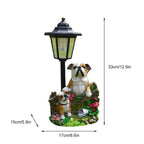 Solar Hexagonal Garden Lamp Resin Cute Figurine Light