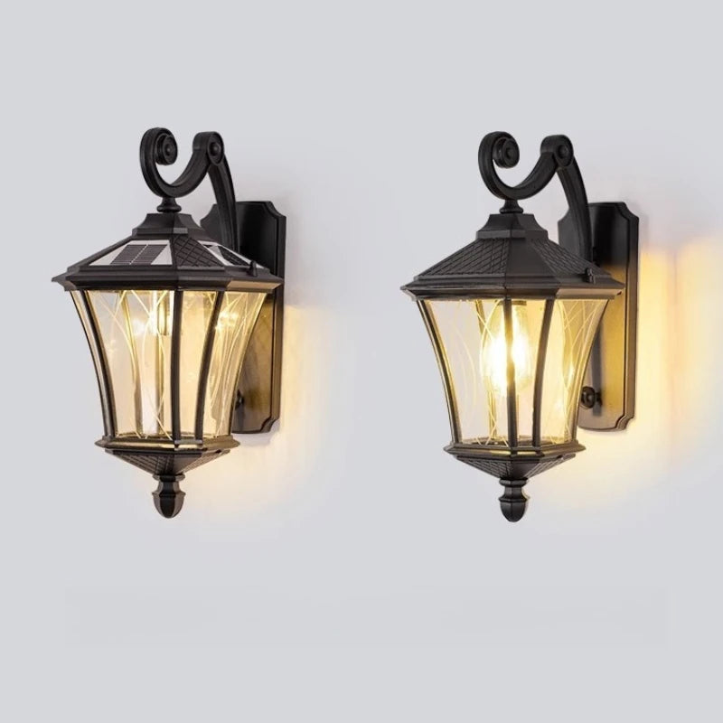 Vintage Solar Waterproof Wall Light