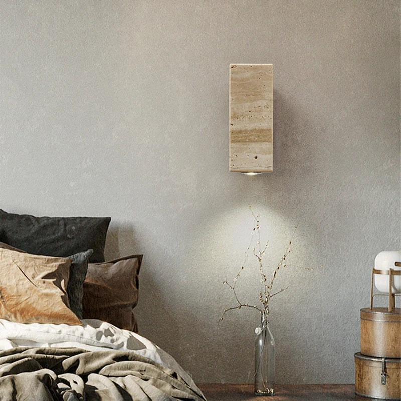 Travertine Wabi-Sabi Wall Light