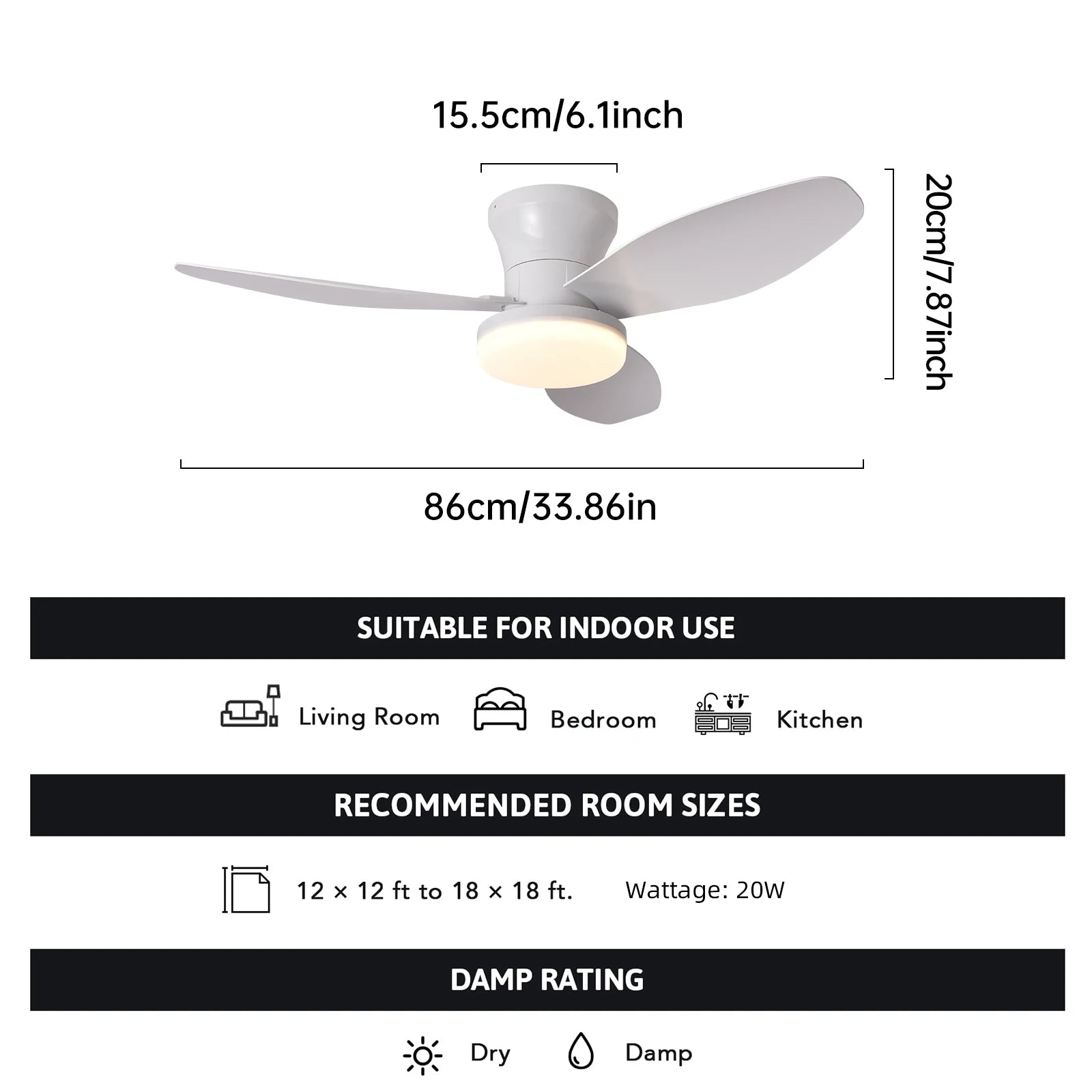 Casa Ceiling Fan with Light