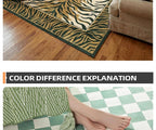 Pink Zebra Machine-Washable Area Rug