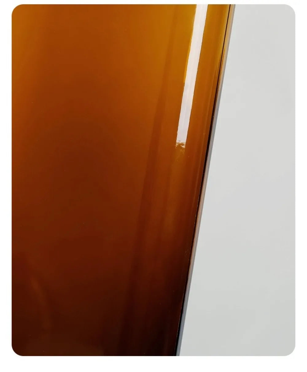 Amber Cylinder Glass Vase